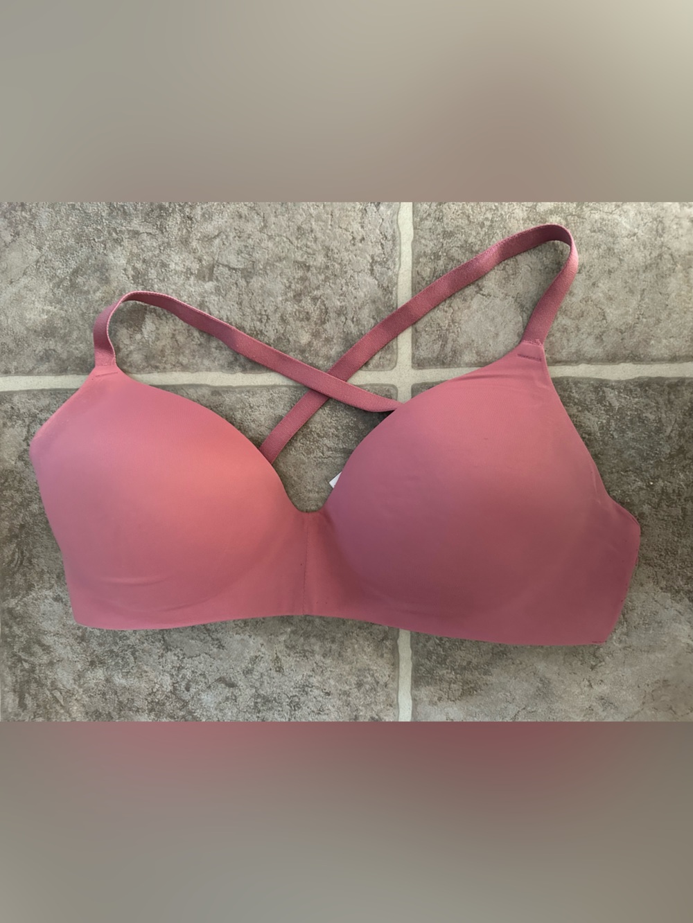 PINK Victoria's Secret Mauve Pink Convertible T-Shirt Bra 38D